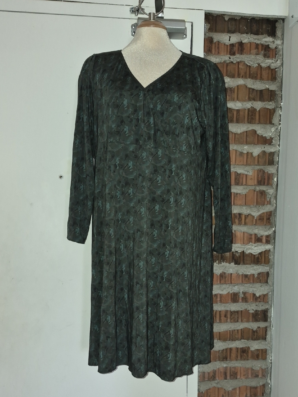 Blue Sky Clothing Co. Denver Dress Khaki Art Size XL NEW NWT